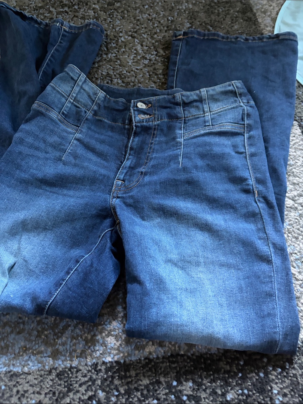 Lucky Brand Women's Flared Jeans in Dark Blue Denim